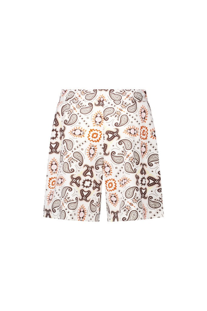 Studio Anneloes Grayden short dames – wit dessin