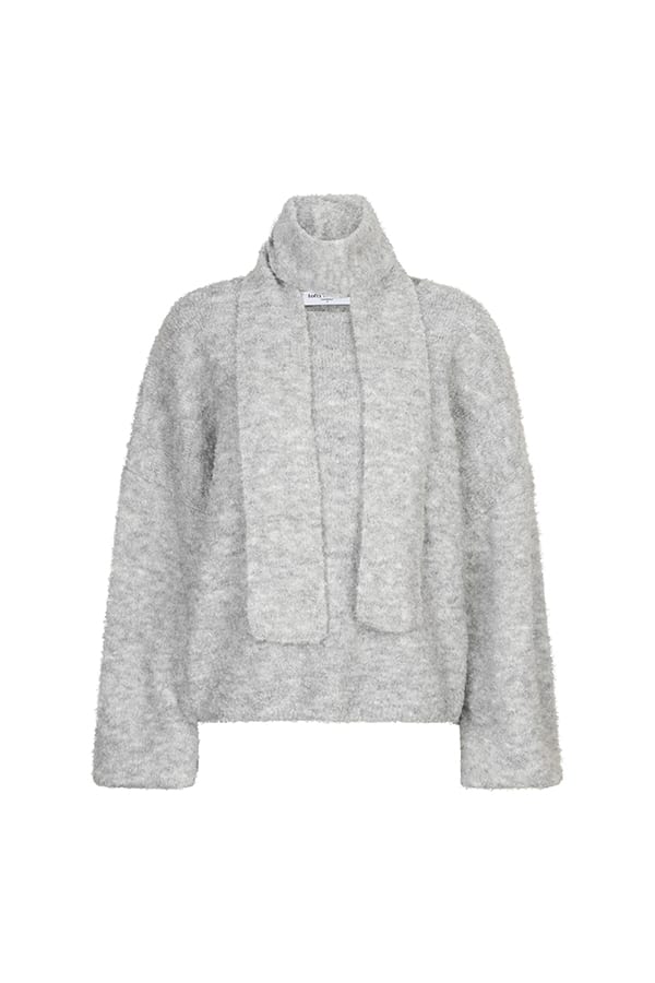 Lofty Manner RK09.1 - Jumper Kira lichtgrijs – dames
