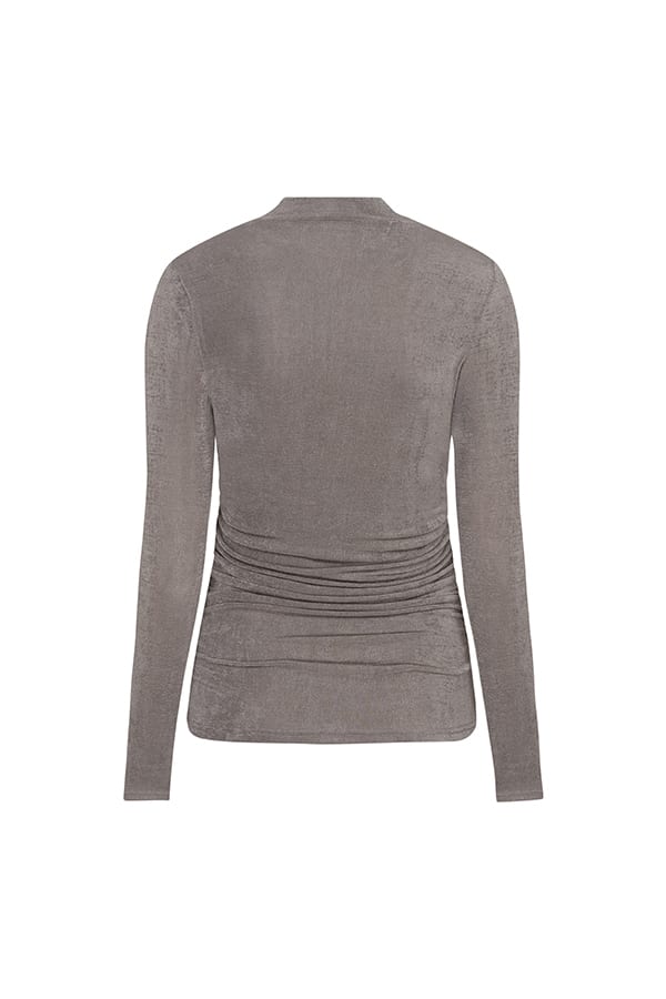 Lofty Manner RK08.1 - Top Kelly grijs – t-shirt l/m dames