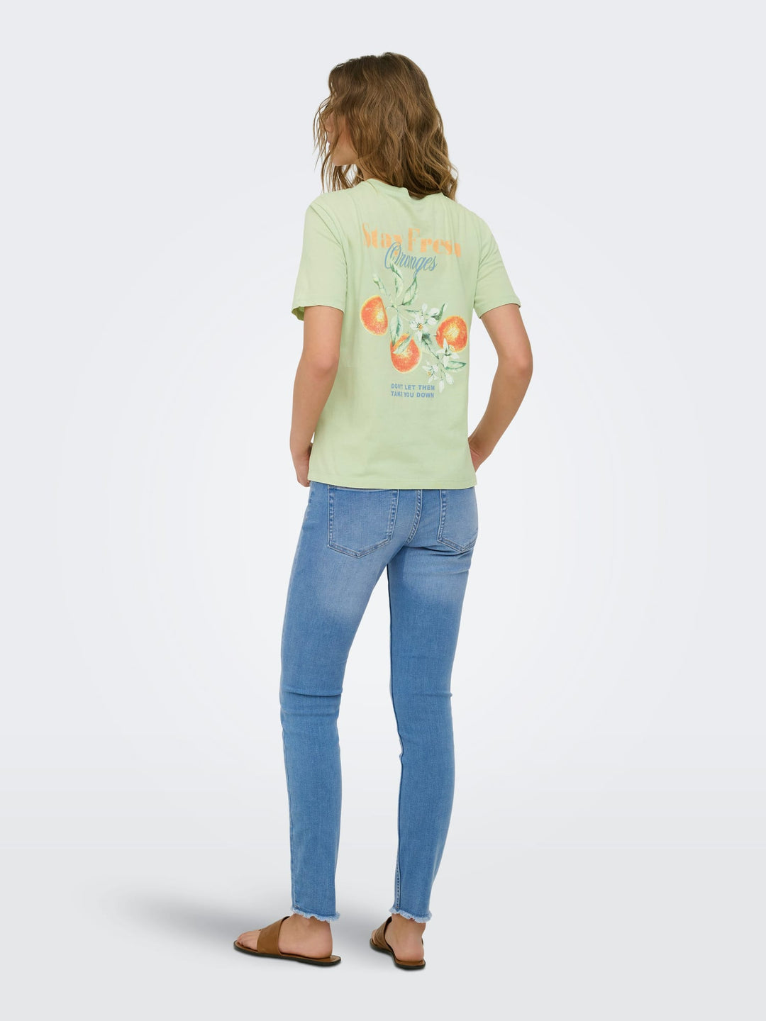 Only ONLLUCY MONJA S/S TOP mint - dames t-shirt