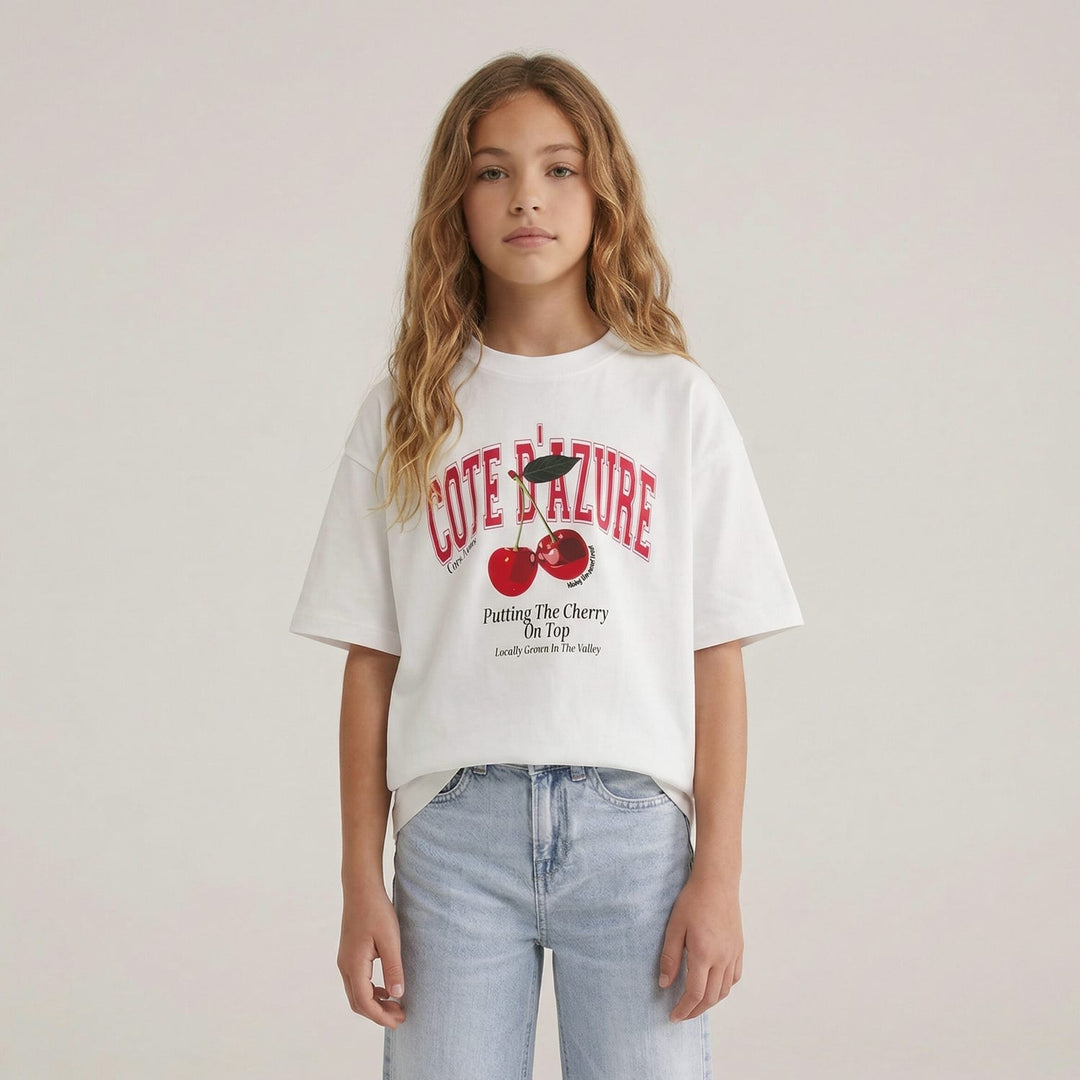 Cars Girls T-shirt Indra jr. wit dessin – meisjes