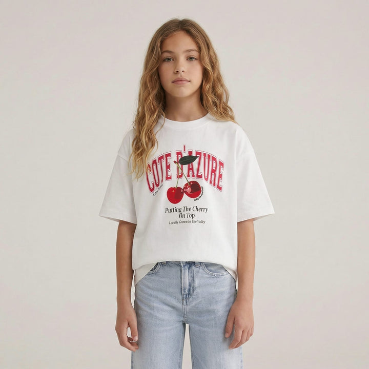 Cars Girls T-shirt Indra jr. wit dessin – meisjes