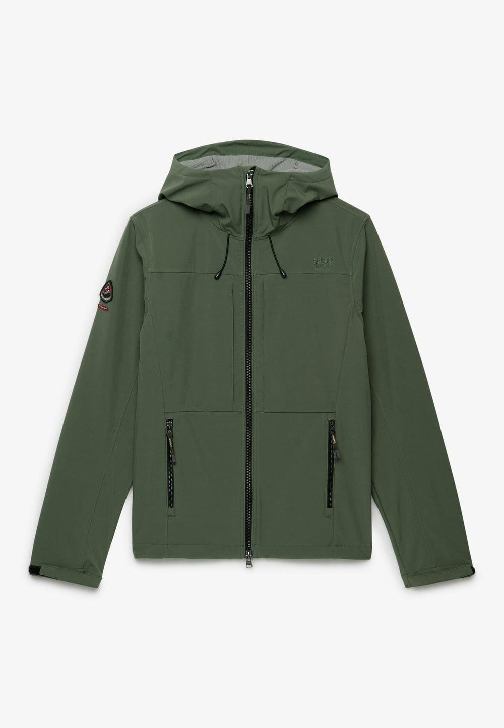 Superdry Softshell Trekker Jas met Capuchon – heren - Army