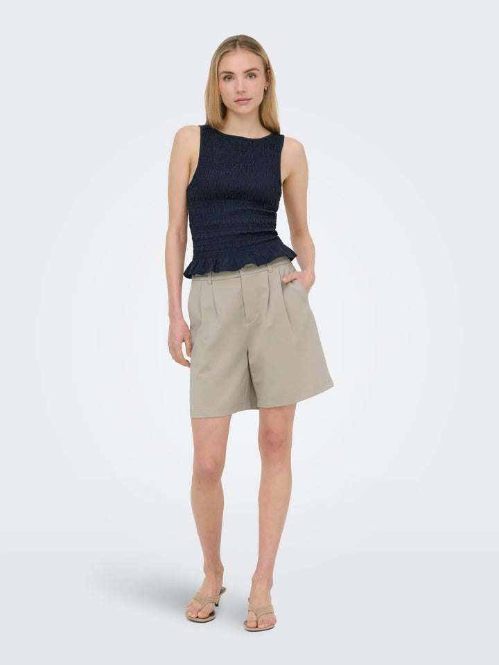 Only Poptrash bermuda shorts beige – dames