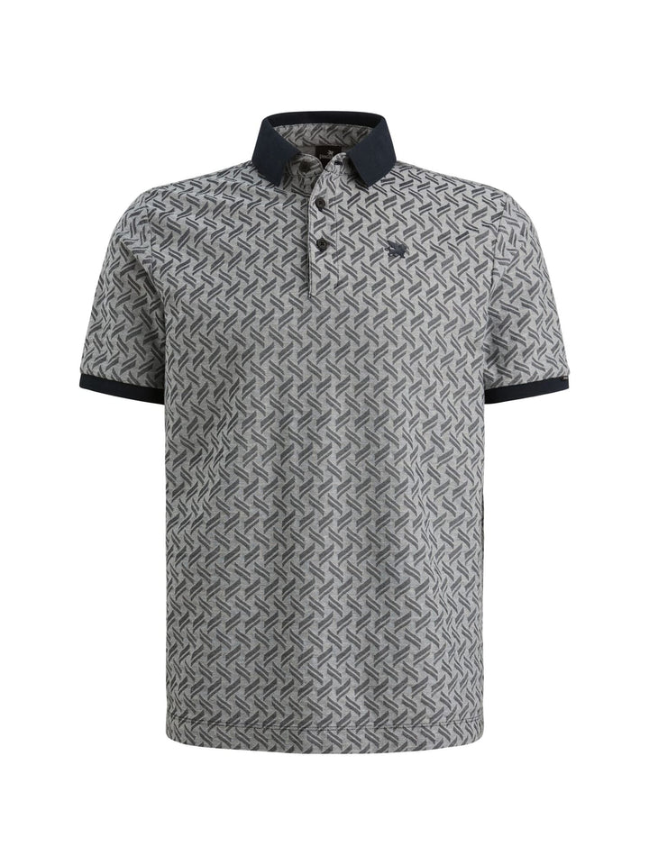 Vanguard VPSS2603824 polo k/m heren blauw dessin