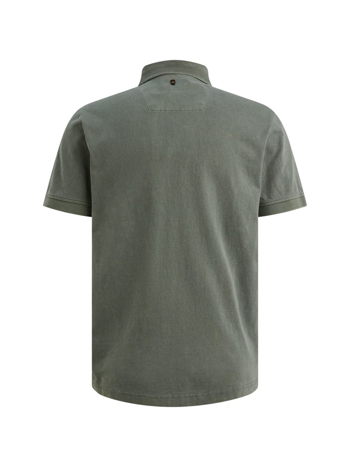 PME-Legend polo k/m groen dessin – heren