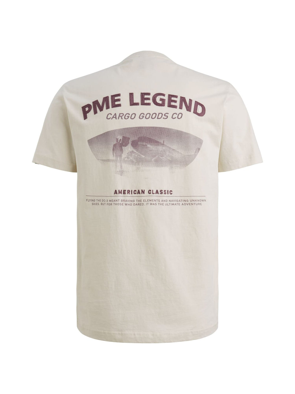 PME-Legend PTSS2603571 t-shirt ecru – heren