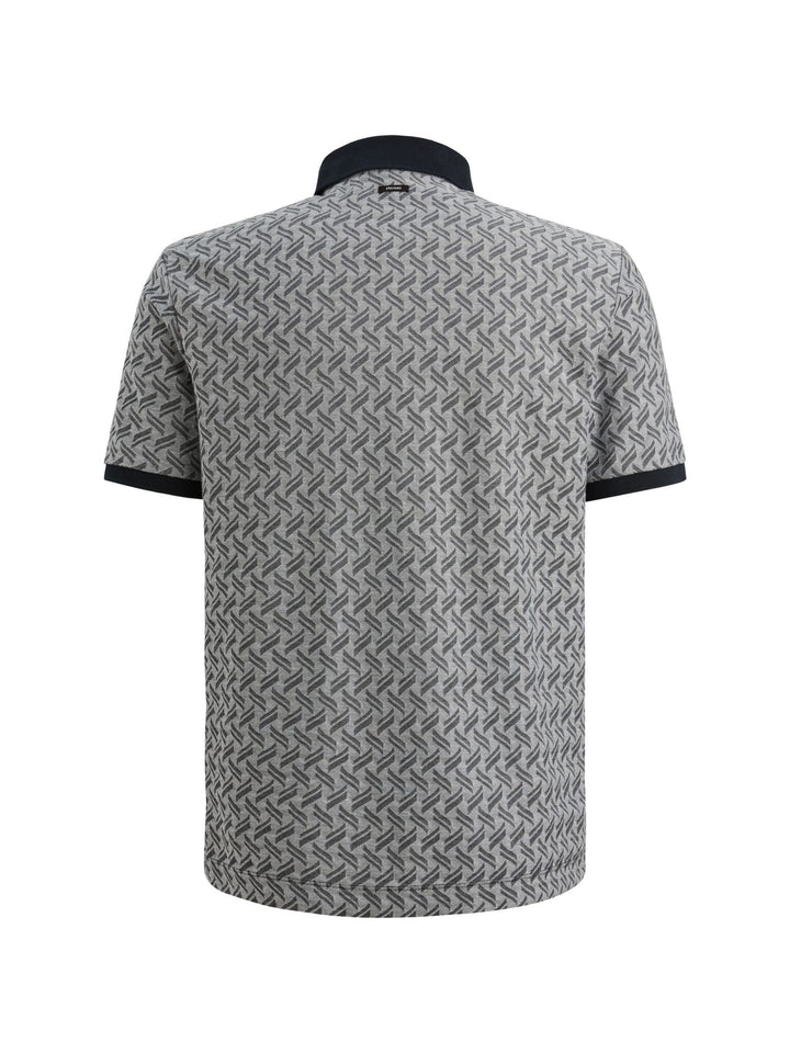 Vanguard VPSS2603824 polo k/m heren blauw dessin
