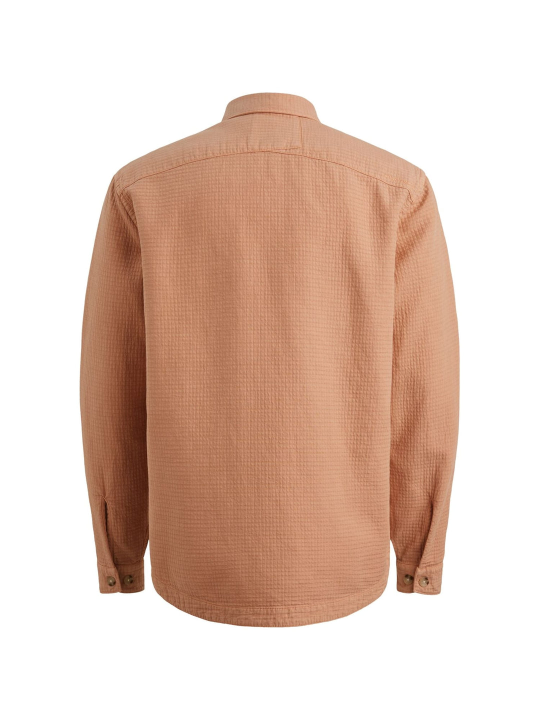 Cast Iron overhemd l/m zalm/peach – heren