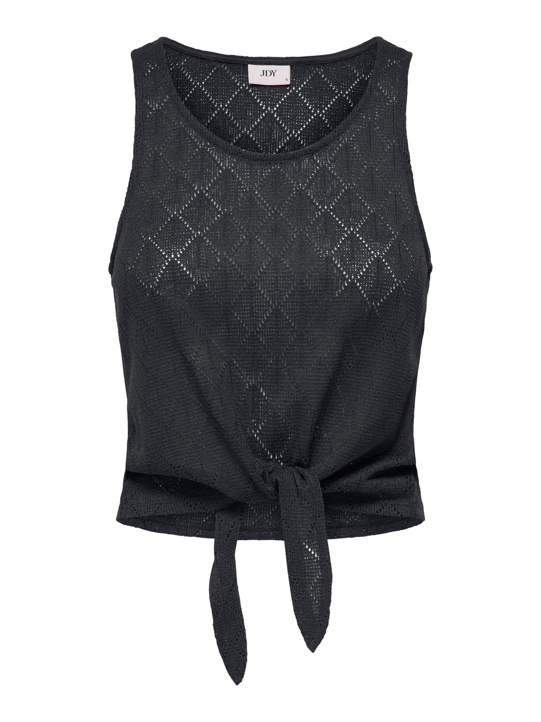 Jacqueline de Yong JDYVIOLA LIFE S/L KNOT TOP – dames - Zwart