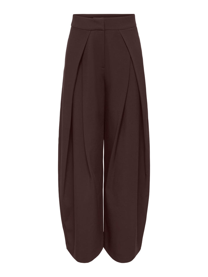 Only 15390774 Yasmine lange broek dames bruin - L32