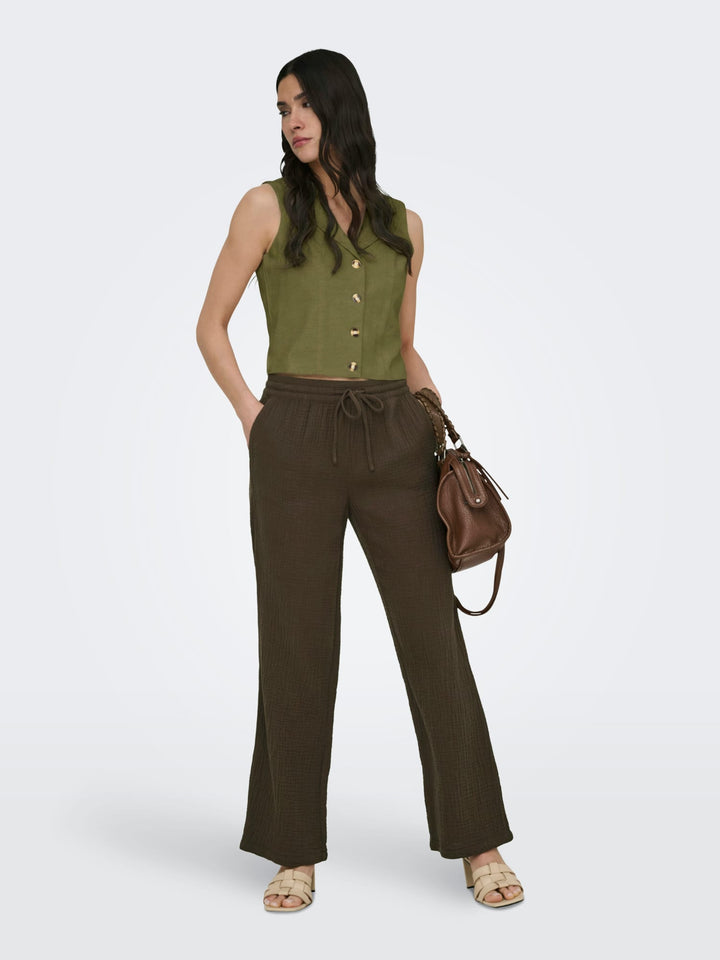 Jacqueline de Yong 15366390 Milan gilet groen