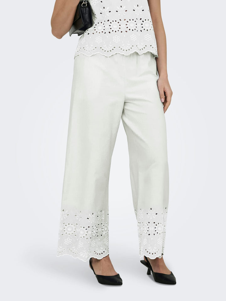 Jacqueline de Yong JDYMARINA lange broek dames – wit