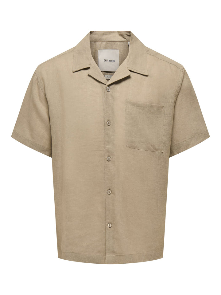 ONLY & SONS Laurence overhemd taupe – heren