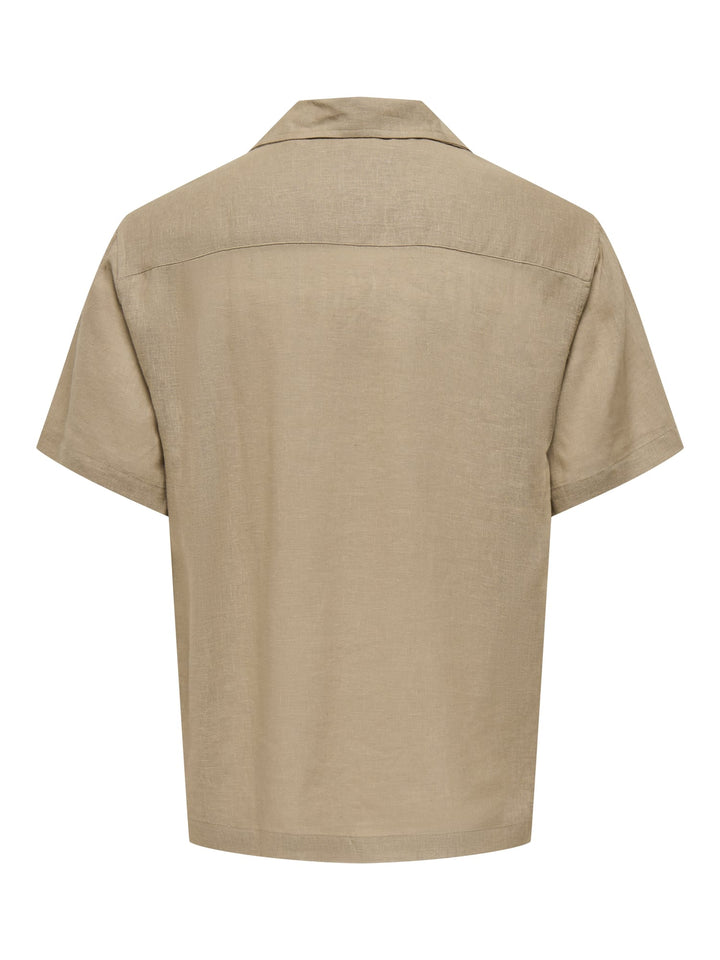 ONLY & SONS Laurence overhemd taupe – heren