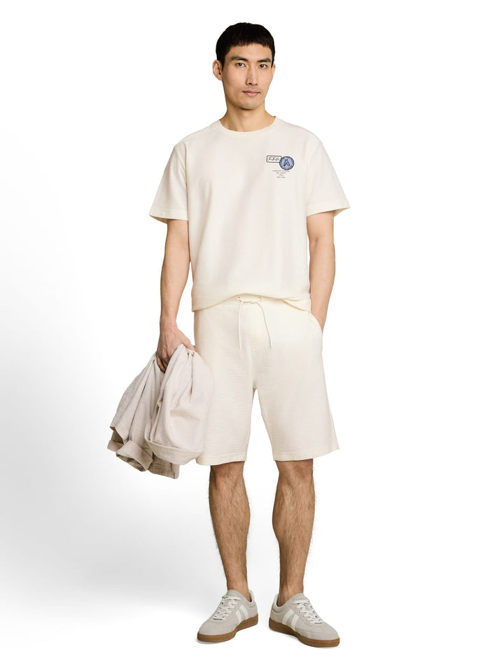 Tom Tailor T-shirt k/m ecru – heren