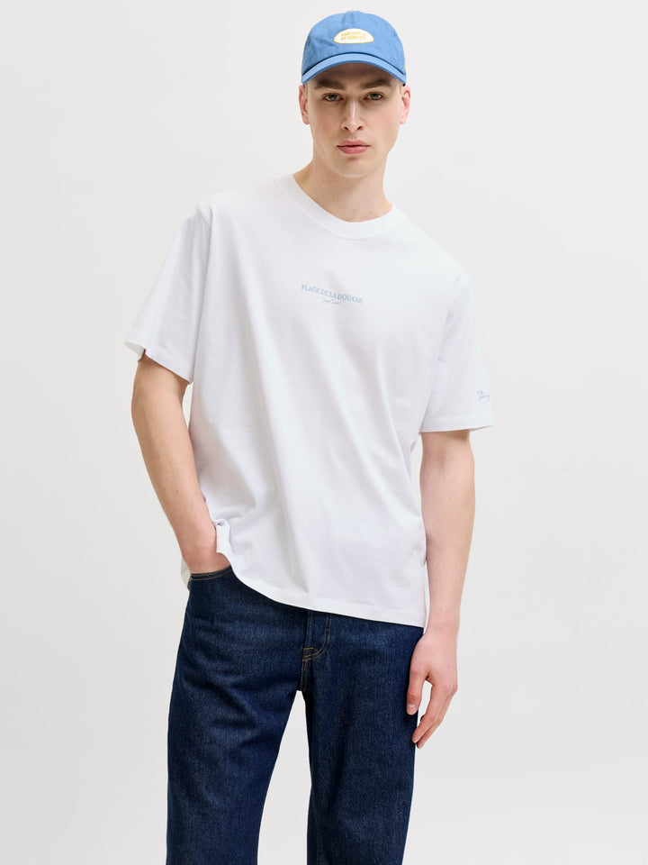 Jack & Jones 12295190 hyeres T-shirt wit – heren