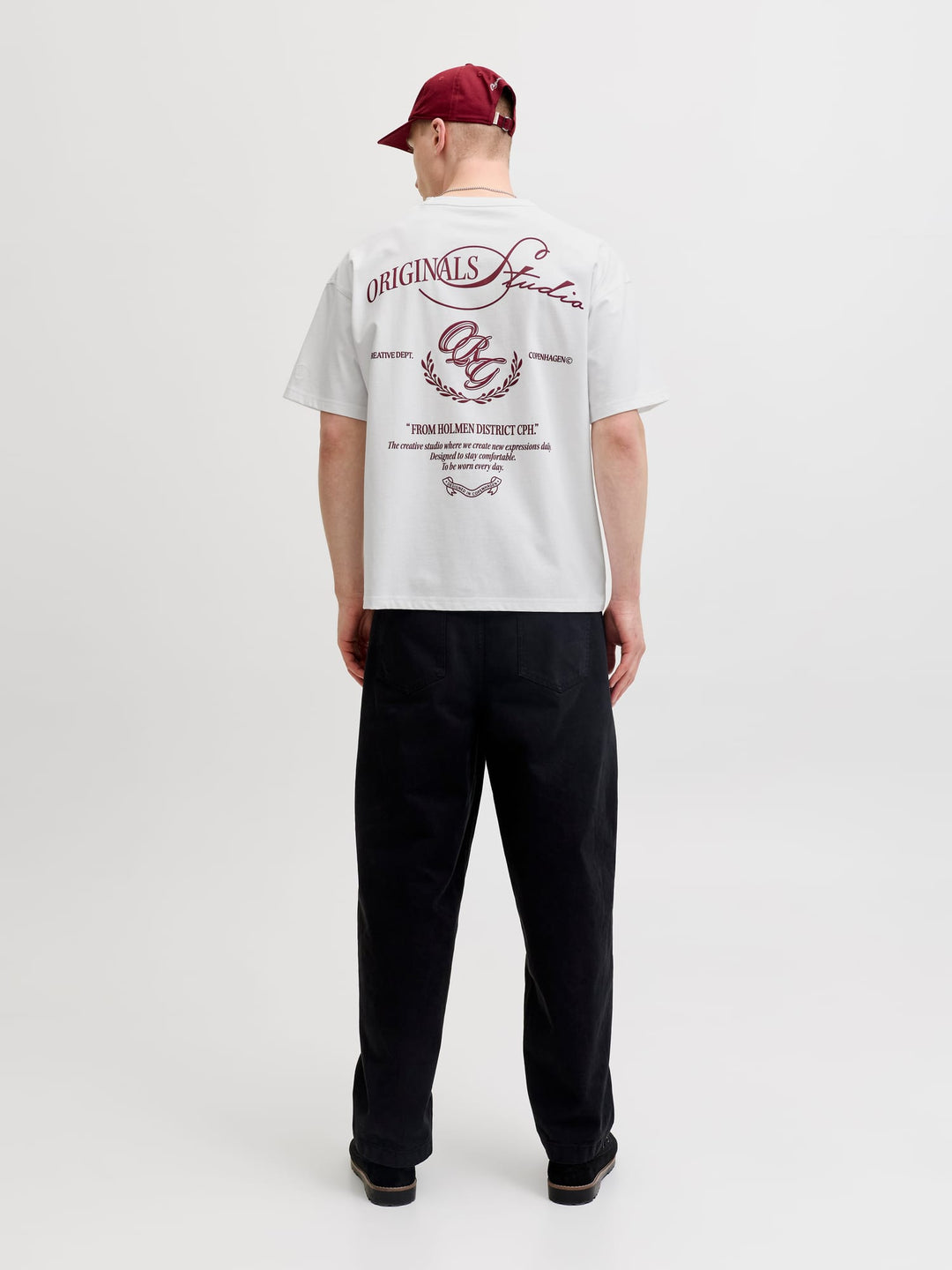 Jack & Jones Sanremo T-shirt off-white – heren