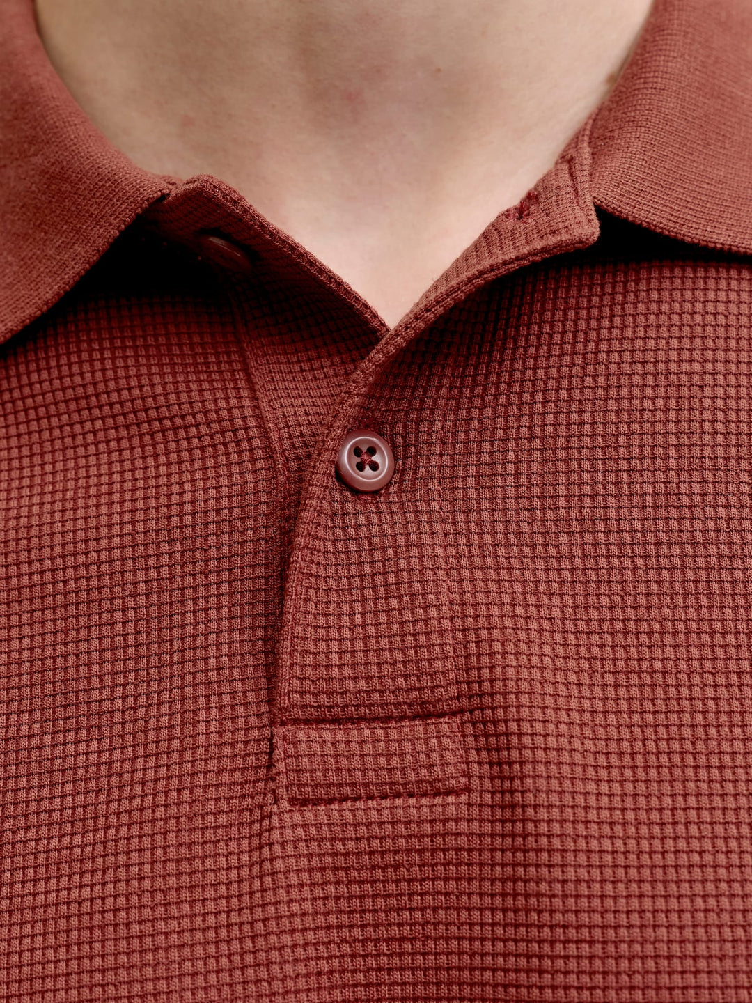 Jack &amp; Jones 12268130 Austin polo k/m steenrood – heren