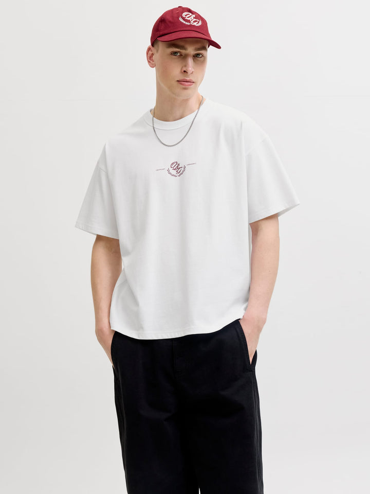 Jack & Jones Sanremo T-shirt off-white – heren