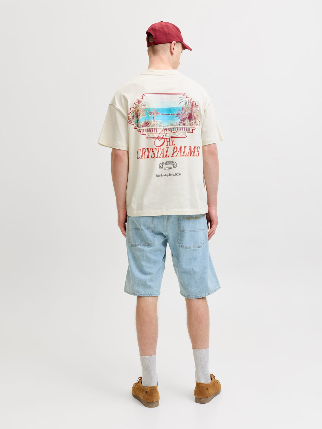 Jack & Jones T-shirt Sanremo ecru – heren