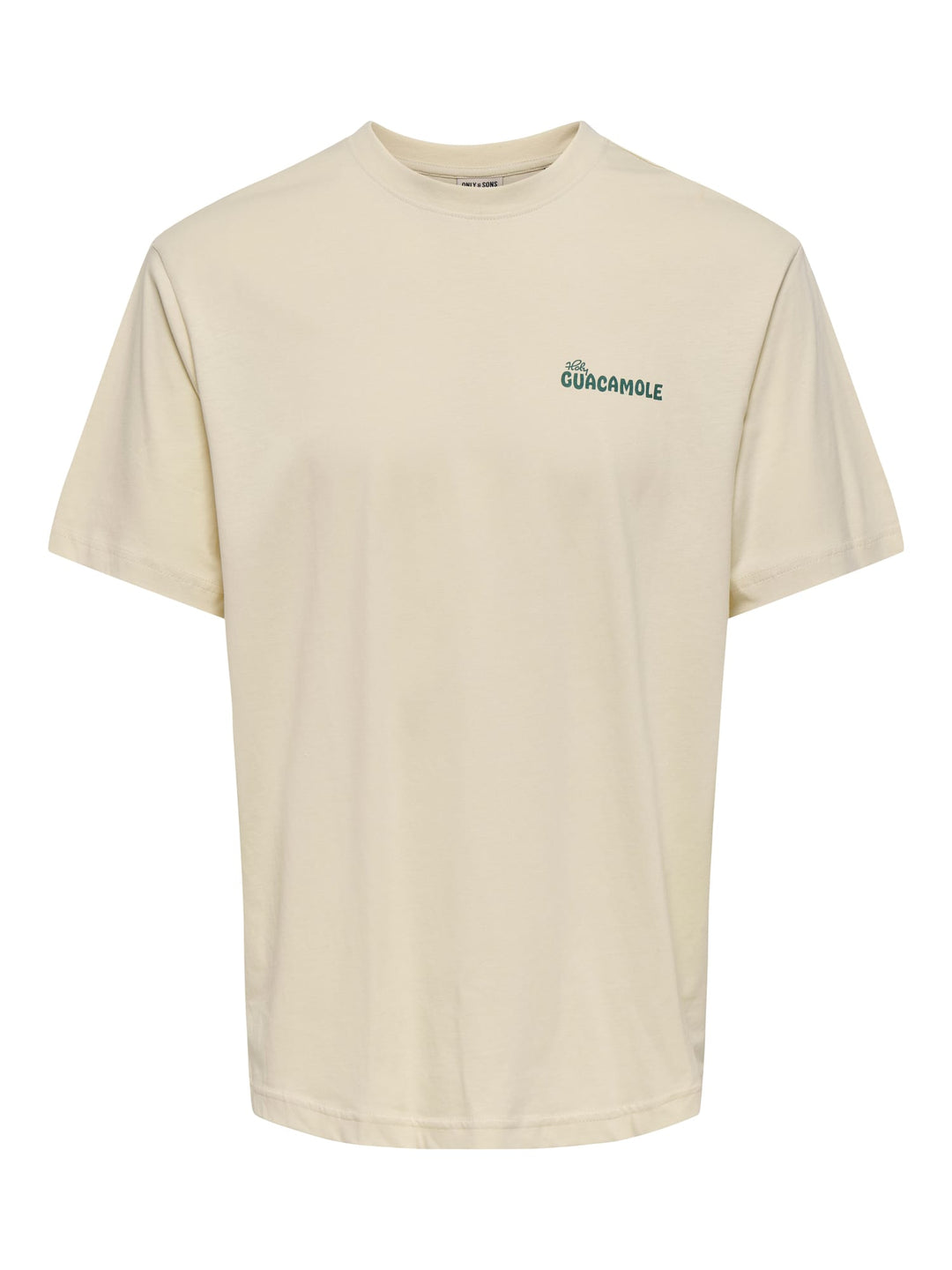 ONLY & SONS ONSCHEF LIFE RLX SS TEE ecru – heren t-shirt