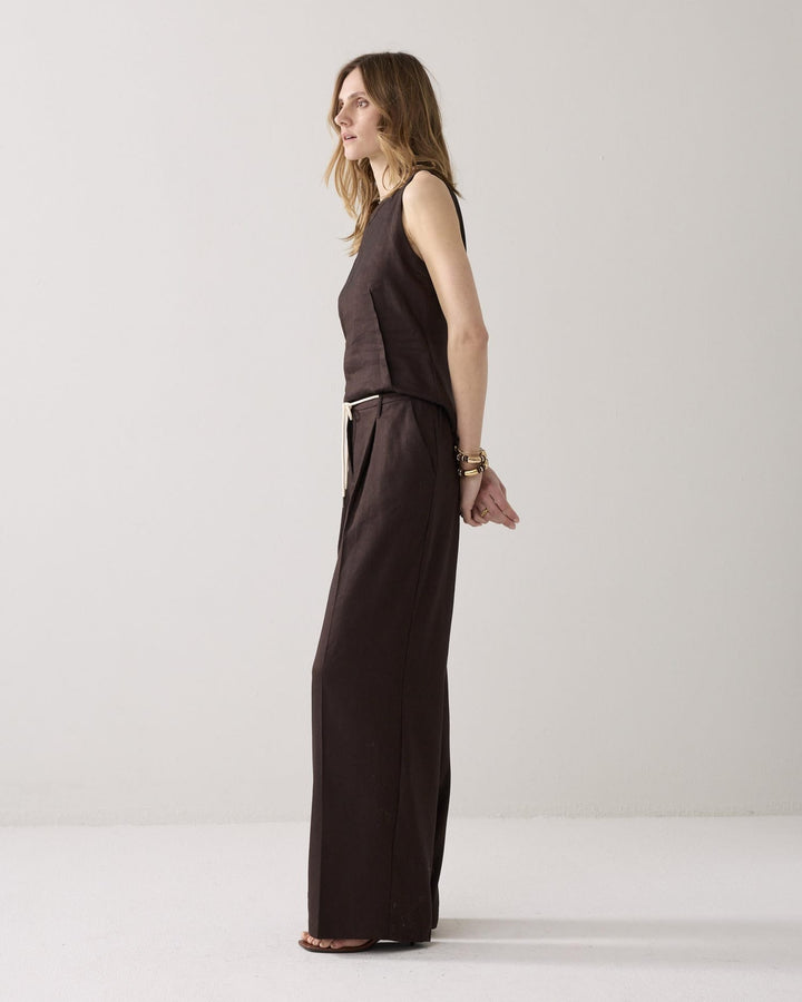 Summum 4S2953-11780 lange broek bruin – dames