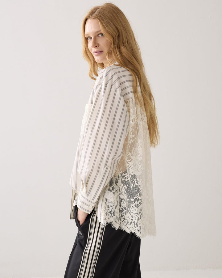Summum blouse l/m ecru dessin – dames
