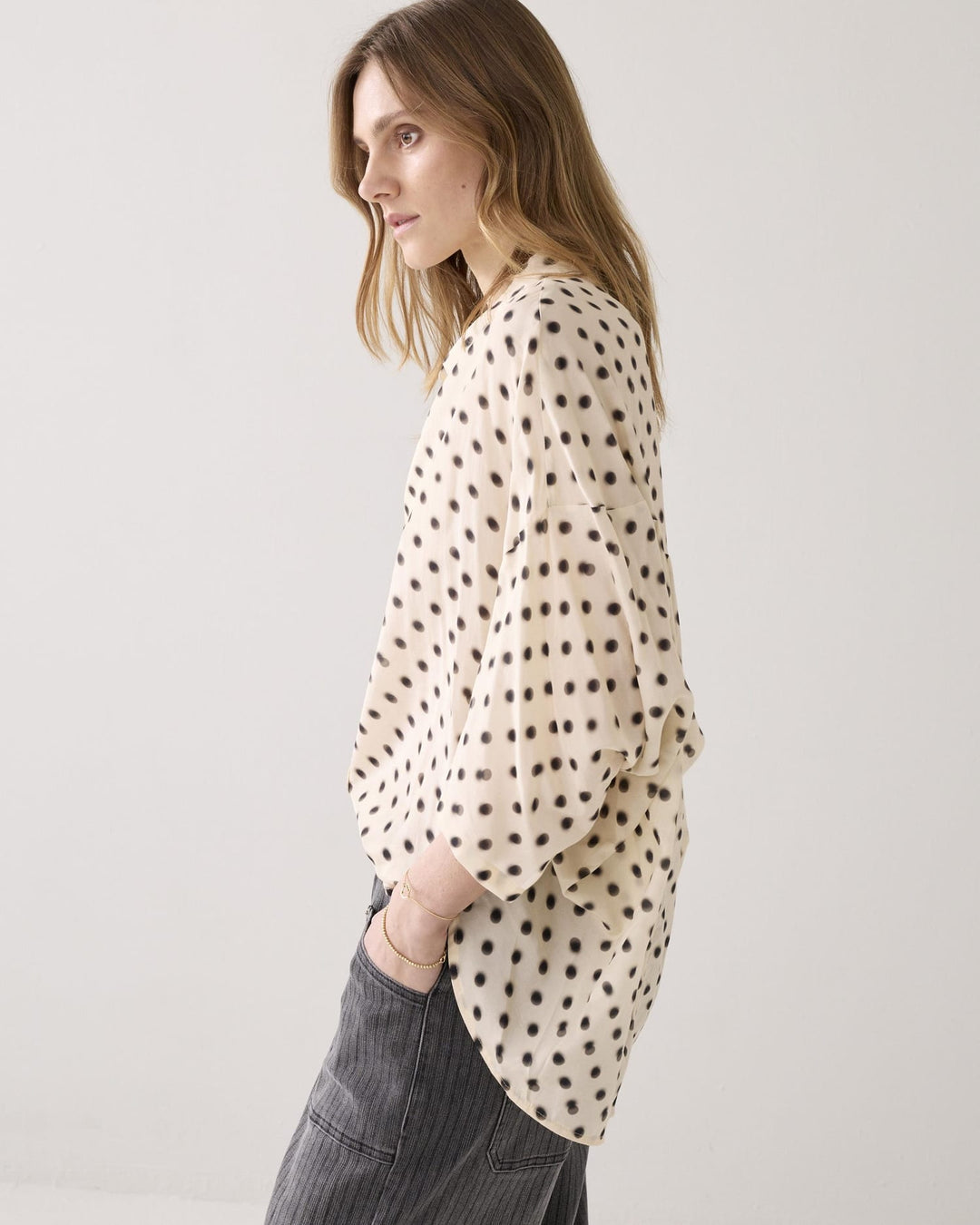 Summum blouse k/m dames ecru dessin – 2S3434-12390