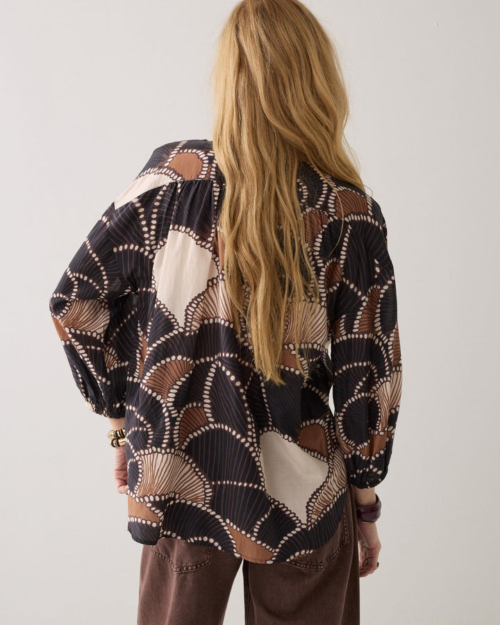 Summum blouse l/m bruin – dames