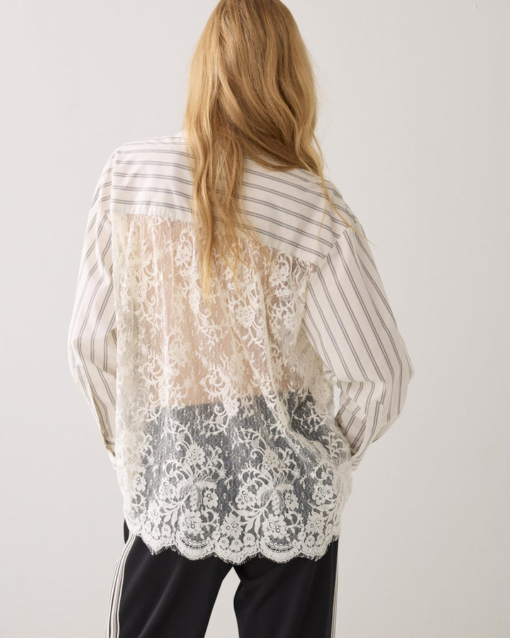 Summum blouse l/m ecru dessin – dames