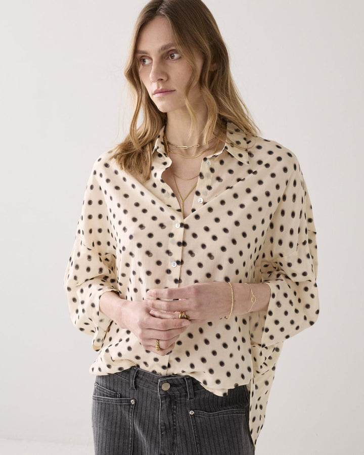 Summum blouse k/m dames ecru dessin – 2S3434-12390