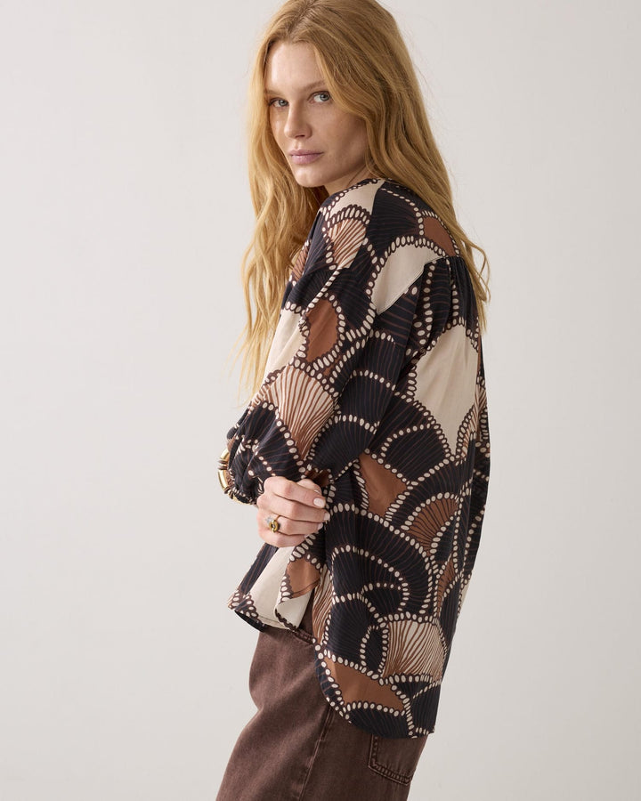 Summum blouse l/m bruin – dames