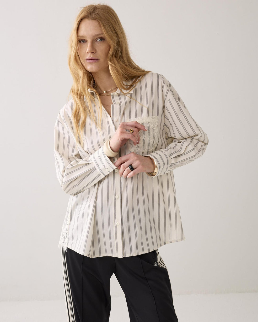 Summum blouse l/m ecru dessin – dames