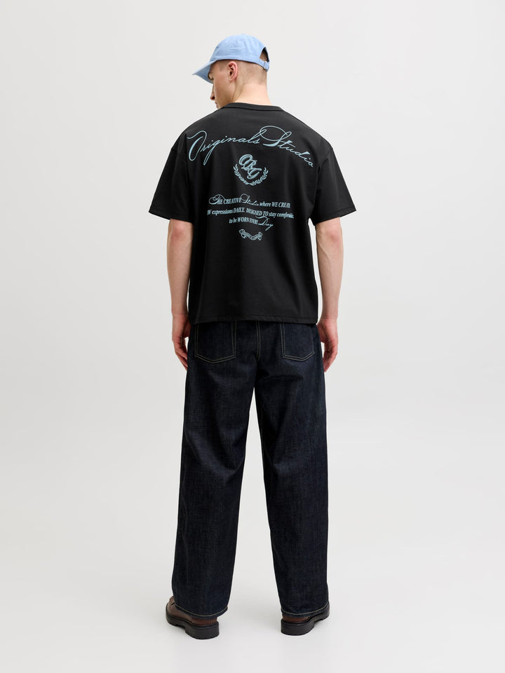 Jack & Jones 12296421 Sanremo T-shirt zwart – heren