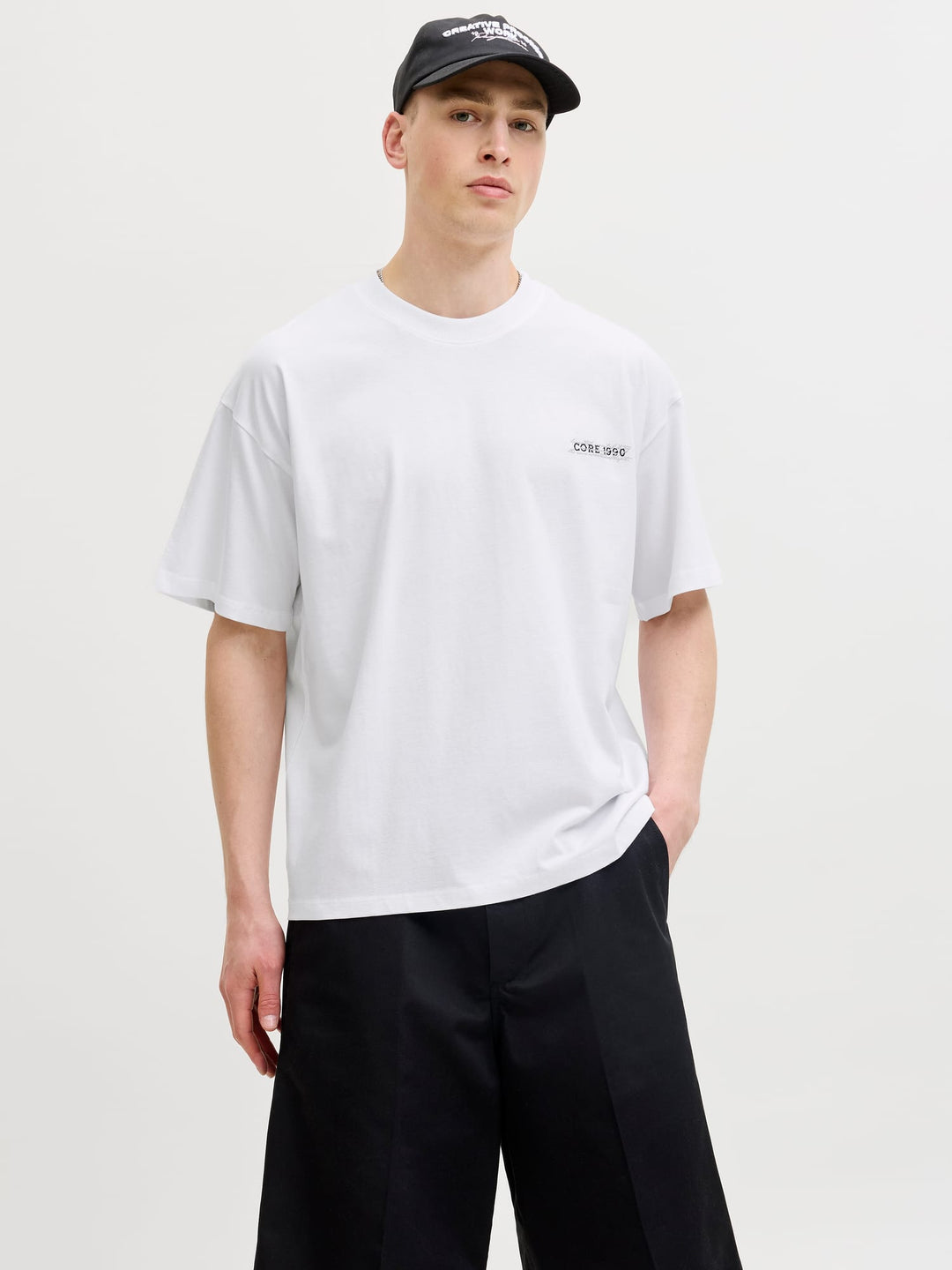 Jack & Jones t-shirt k/m heren off-white – 12295544 eterna
