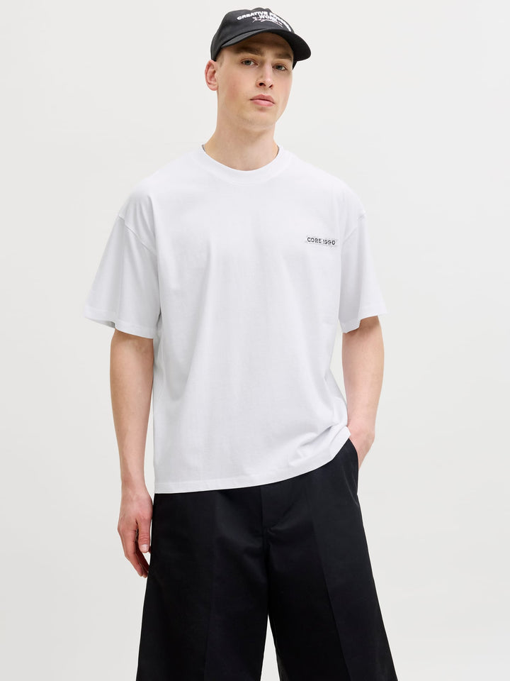 Jack & Jones t-shirt k/m heren off-white – 12295544 eterna