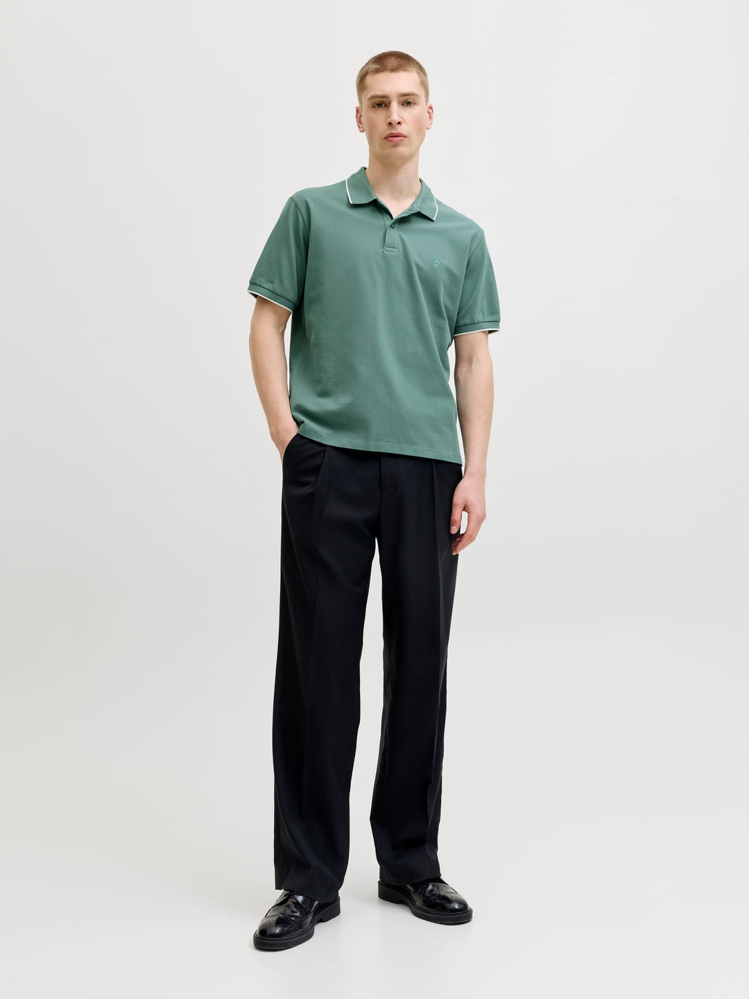 Jack & Jones 12297755 Blaweston polo oud groen – heren