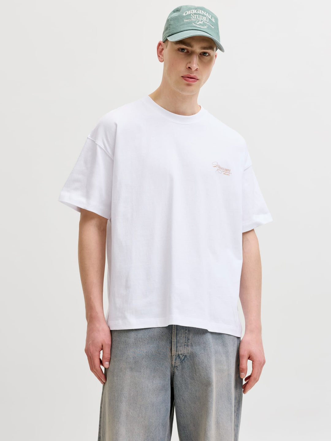Jack & Jones Sanremo t-shirt off-white – heren