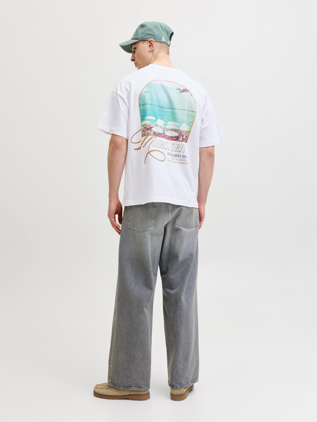 Jack & Jones Sanremo t-shirt off-white – heren
