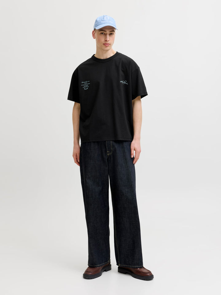Jack & Jones 12296421 Sanremo T-shirt zwart – heren