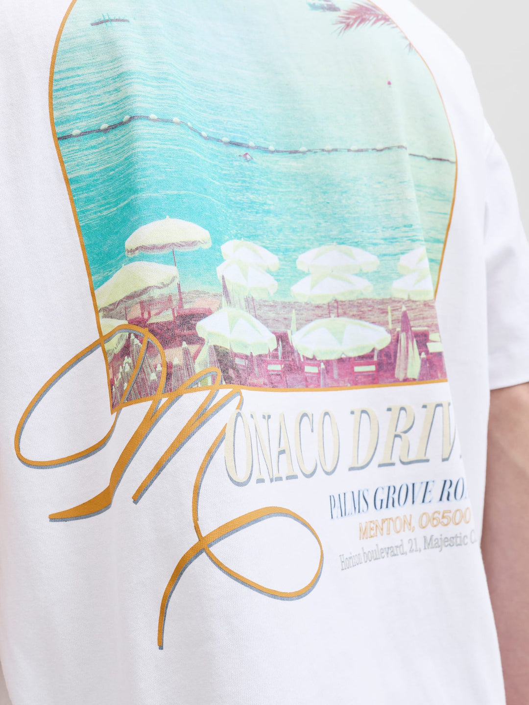 Jack & Jones Sanremo t-shirt off-white – heren