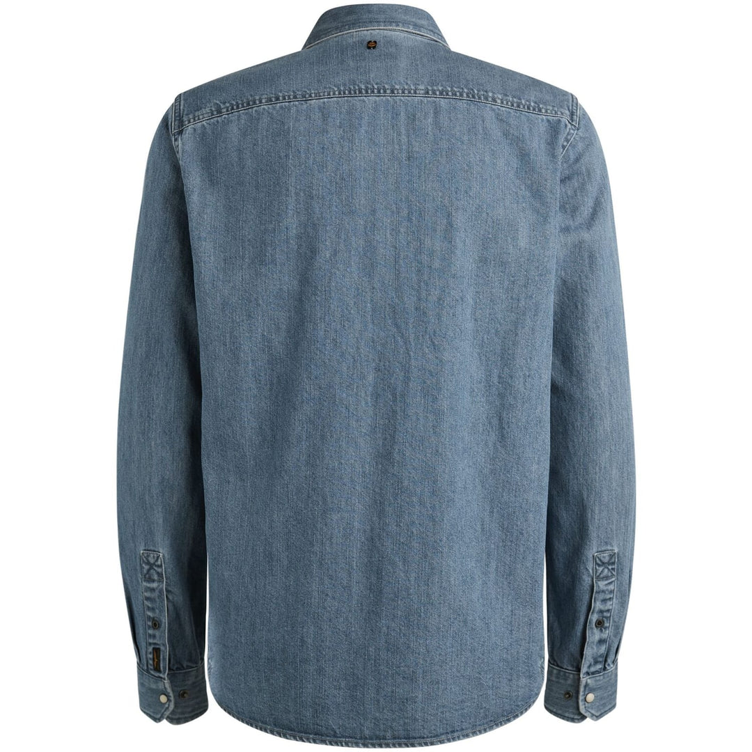 PME-Legend denim overhemd l/m – heren - Blue Denim