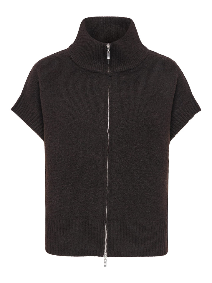 Jacqueline de Yong 15382986 Lea gebreid vest bruin
