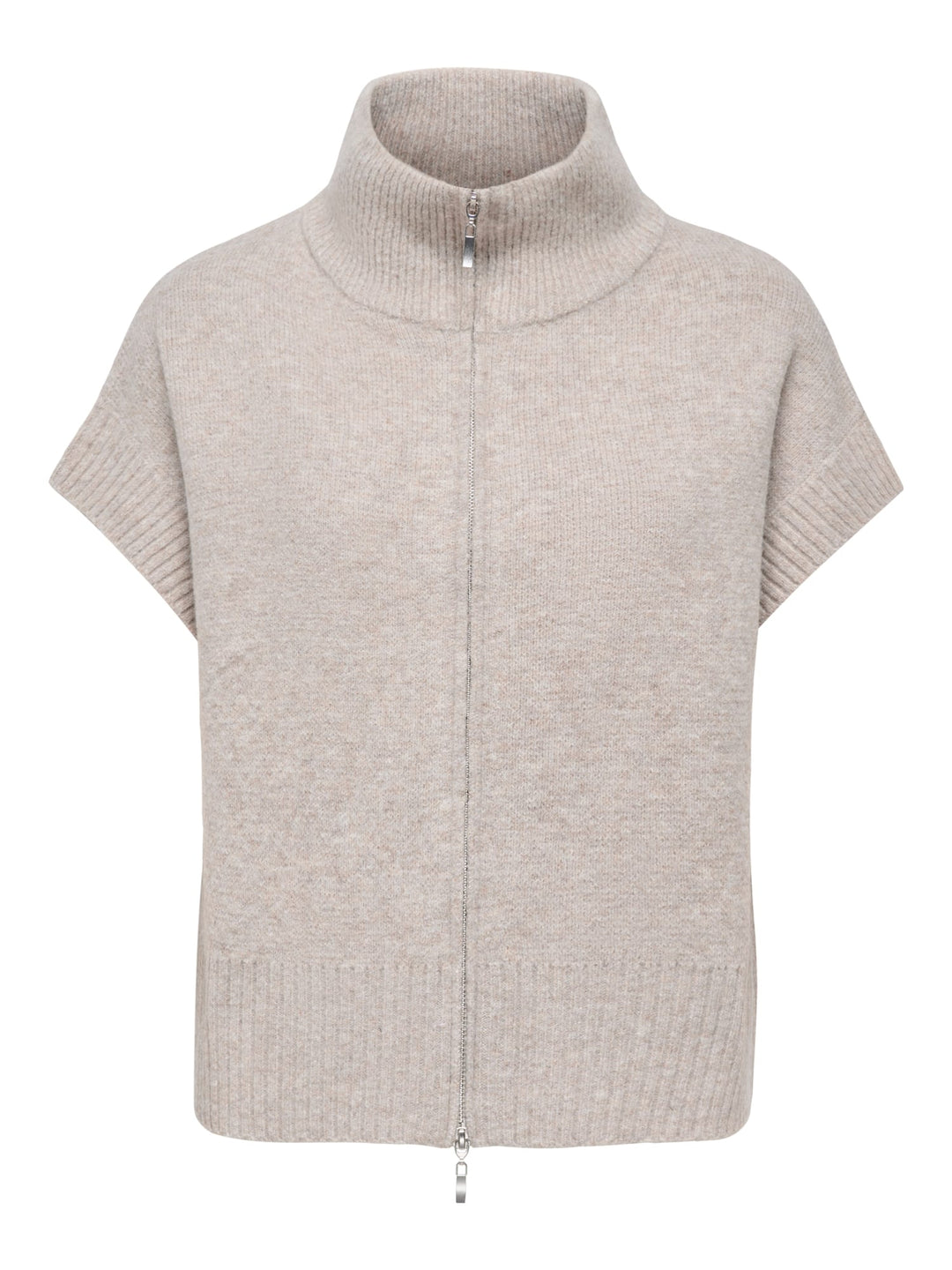 Jacqueline de Yong 15382986 Lea gebreid vest zand