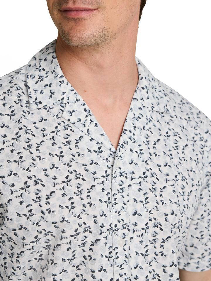 Tom Tailor overhemd k/m wit dessin – heren