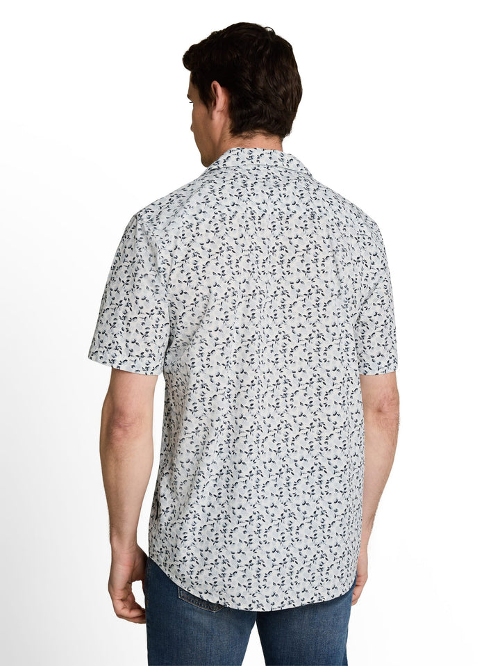 Tom Tailor overhemd k/m wit dessin – heren