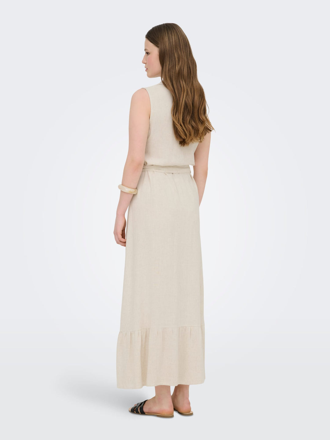 Only 15371381 Siesta jurk maxi beige – dames