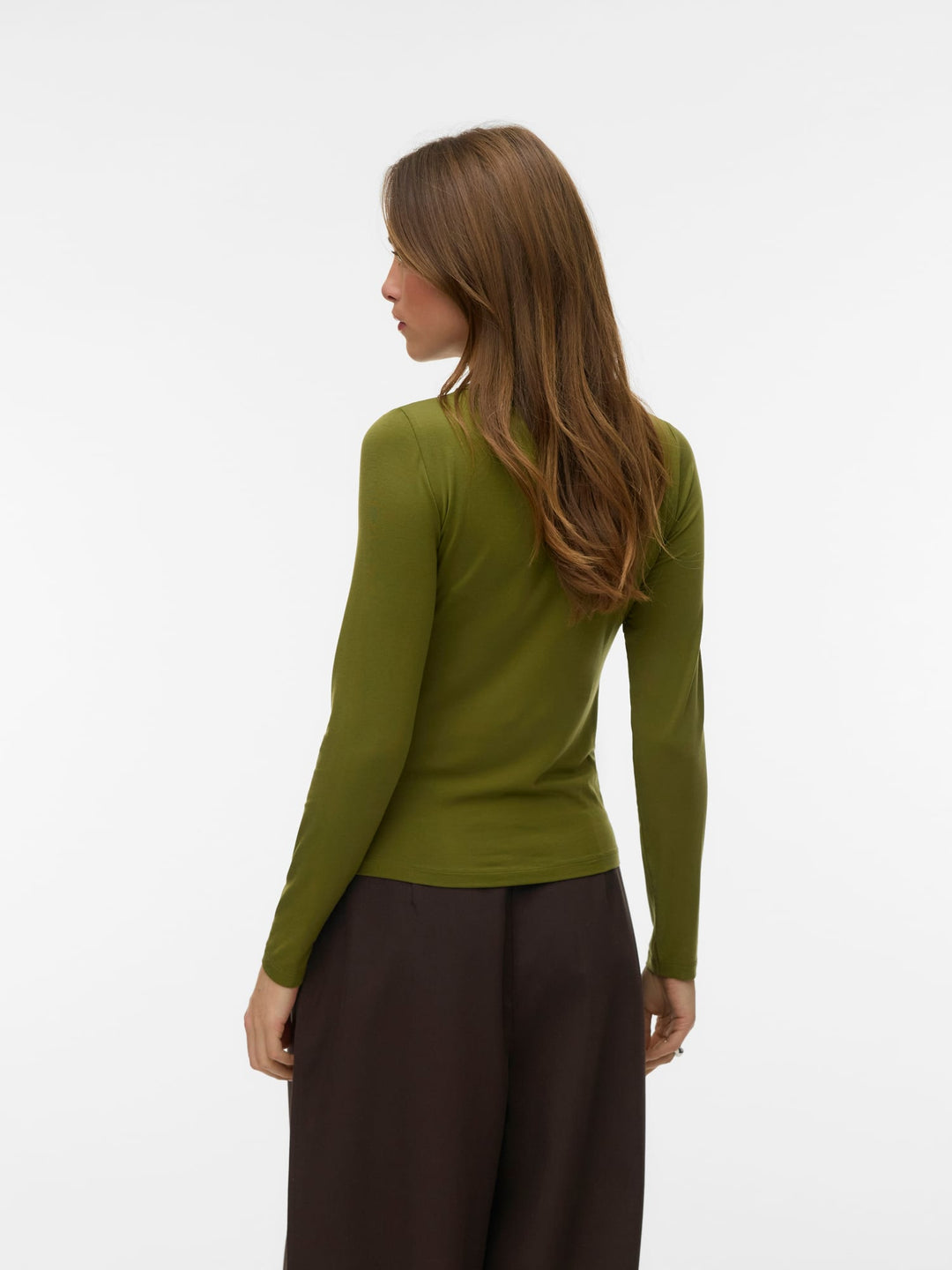 VERO MODA Ada T-shirt l/m groen – dames