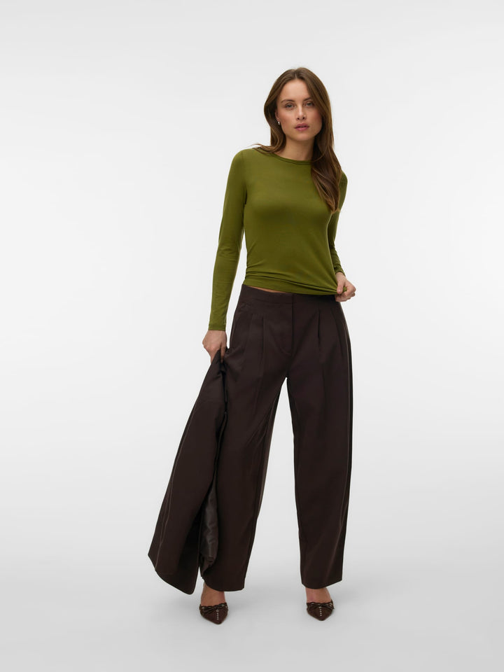 VERO MODA Ada T-shirt l/m groen – dames